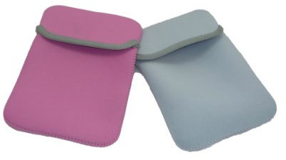 TechnoTec® 7 Android Tablet PC MID Netbook Sleeve Pouch Neoprene Protective Cover Case ePad aPad Nexus Reversible UK (Pink/Pale Blue)