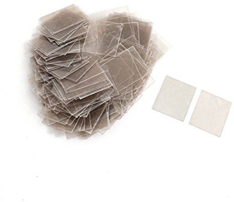 sourcing map 200 pièces Plaques de mica Feuille de Mica Isolant 20 mm x 25 cm x 0,12 mm pièce de réparation