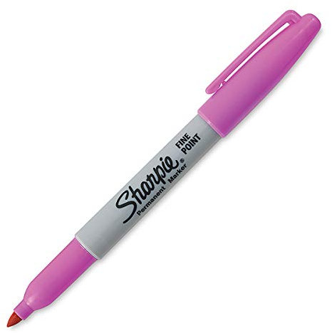 Sharpie Marqueur permanent à pointe fine, rose électrique, 1 pièce