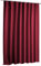 Verdunkelungsvorhang Blackout Vorhang extra breit Kräuselband Blickdicht ca. 270x245 cm Gardine #1347 (Beere dunkel)