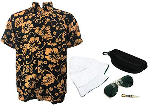 thecostumebase Angst und Abscheu in Las Vegas Vollkostüm Raoul Duke mit dunkelgrüner Brille (M)