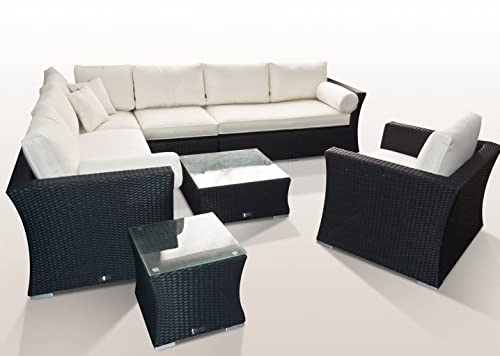 RAGNARÖK PolyRattan - DEUTSCHE Marke - EIGNENE Produktion - 8 Jahre GARANTIE auf UV Besträndigkeit - GartenMöbel