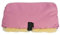 Lammfell - HANDWÄRMER FÜR KINDERWAGEN Muff für Buggy Jogger mit echtem Merino Lammfell Farbe Rosa/Gelb