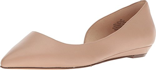 Nine West Womens Saige Ballet Flat, Light Natural Synthetic, 6 US