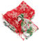 Naler 20 x Organzasäckchen mit Aufdruck Weihnachtliche Organza Beutel Geschenkbeutel - 10 x 15 cm