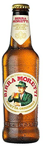 Birra Lager Moretti Ricetta Originale - confezione da 24 bottiglie da 0,33 l.