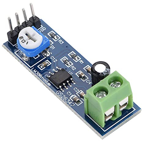 5PCS LM386 Module Amplificateur Audio, 5~12V, 200 Fois, LM386 Audio Amplifier, Module d'Amplificateur de Puissance Audio Stéréo, Amplificateur audio pour LM386, L1P8, Ek1236