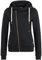 OXMO OXVicky Sweat Zip-Hoodie Damen Sweatjacke Kapuzenjacke Hoodie mit Kapuze Kordel Reißverschluss Eingrifftaschen Regular fit, Größe:S, Farbe:Black (799000)