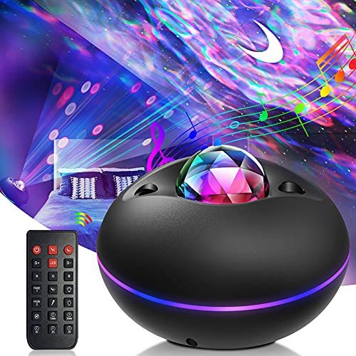 Anecity Star Light Projector, LED Night Light Projector, Galaxy Projector Lamp with 31 Color Mode, Ocean Wave Projector, USB Music Speaker with Timer & Remote Control, for Kids Adults Bedroom Party