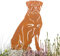 Terma Stahldesign Edelrost Hund Verschiedene Rassen, Handmade Germany, tolle gartendeko aus Rost-Metall, deko rostoptik, Rostfiguren Tiere, rostfiguren Garten, Rostdeko (Rottweiler)