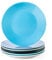 LOVECASA, Série Sweet, Assiette Plate à Dîner en Porcelaine, 6 Pièces, 26 cm, Assiette Couleur Pure