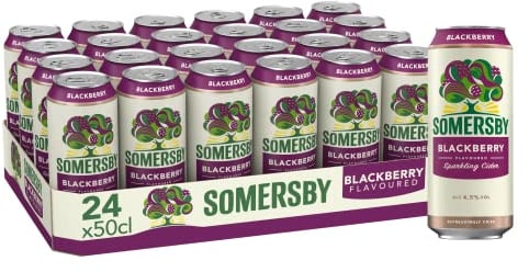 Somersby Blackberry Cider, Dose Einweg (24 x 0.5 L)