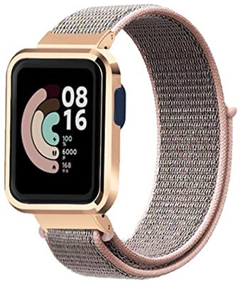 HYKEJJ Nylon Armband ,Nylon Armbänder Uhrenarmband Sport Ersatzband Kompatibel mit Xiaomi Mi Watch Lite/Redmi Watch (1)