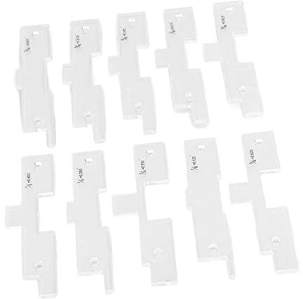 10PCS Router Table Set Up Bars, Transparent Acrylic High Accuracy Setup Blocks for Router Table Saw Accessories and Angle Woodworking Set Up