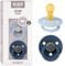 BIBS Colour Schnuller 2er-Pack, BPA-frei, Kirschform Nippel. Naturkautschuk/Latex, Hergestellt in Dänemark. Größe 2 | 6+ Monate | 2-Pack, Dusty Blue/Steel Blue