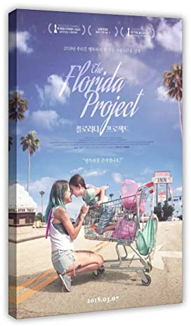 THNIKK The Florida Project Independent Drama Film Cover Schlafsaal Schlafzimmer Wandkunst Deco Poster Leinwand Poster Schlafzimmer Dekor Sport Landschaft Büro Zimmer Dekor Geschenk Rahmen-Stil 60 x 90