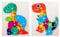 Wooden Jigsaw Puzzles for Toddlers, Dinosaur Wooden Puzzles Toys for 2 3 4 Year Olds Kids, Early Learning Toys Gift for Boys Girls Birthday Christmas (2 Pack)
