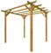 PERGOLA PERGOLATO LEGNO GAZEBO VERANDA TETTOIA GIARDINO 3x3m EUROPA NO COPERTURA