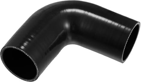 VekAuto Raccord Coudé À 90 Degrés En Silicone Pour Tuyau, Diamètre Intérieur De 63Mm (2,48) Pour Voiture Noir