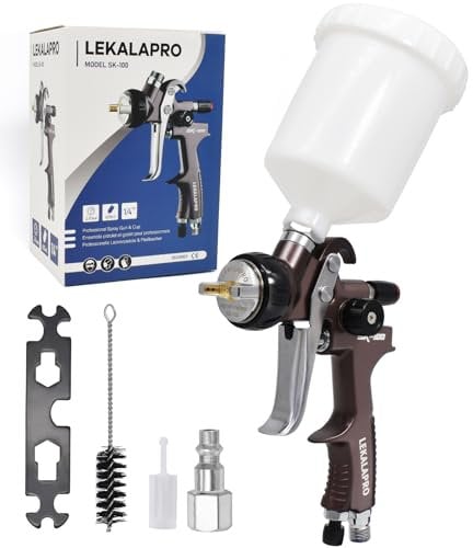 Pistola a spruzzo SK100 HVLP da 1,3 mm di fascia alta Pistola a spruzzo per autoveicoli Pistola a spruzzo di alta qualità SK-100 Pistola a spruzzo per auto, mobili, vernice e top coat