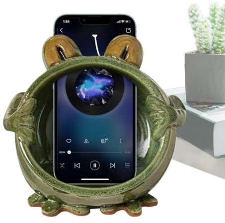 Frog Cell Phone Holder Sound Amplifier | Phone Stand Sound Amplifier Acoustic Frog Amplifying Phone Speaker | Creative Cell Phone Bracket Sound Amplifier