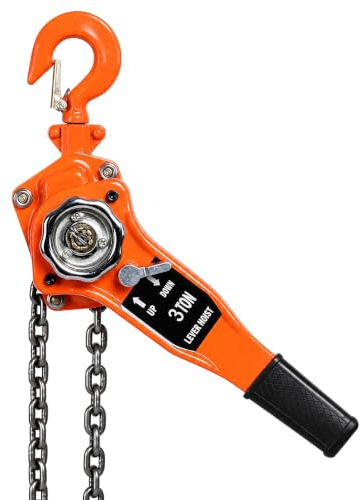 Ratschenhebel Hebevorrichtung,Kettenzug 3t Tragfähigkeit mit Kette, Handkettenzug für Heben & Ziehen, legierter Stahlhaken, verzinkte Manganstahlkette, sicher langlebig