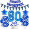 Blau Luftballon 80. Geburtstag Dekoration Blau Tortendeko 80. Geburtstag Mann Geburtstagsdeko 80 Jahre Mann Folienballon 80 Ballon 80