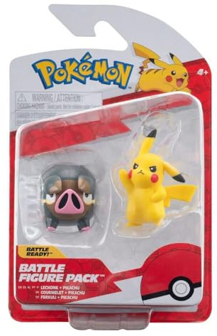 Pokémon Pikachu & Ferkuli Battle Mini Figures Set, 5 cm, from the Battle Figure Pack