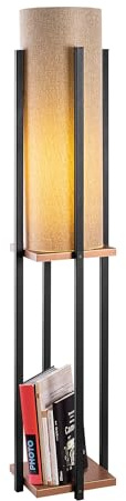 Opviq Lampana Stehleuchte | Metallkörper | Schwarzes Kupfer
