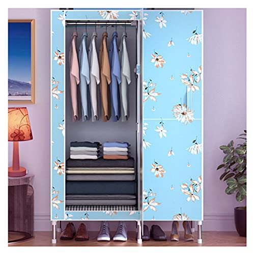 Armadi Guardaroba Portatili Armadio per Camera da Letto Porta Scorrevole Armadio Guardaroba Portatile Organizzatore di Vestiti 43,3x20x67 Pollici Facile da Montare Armadio portatil