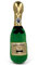 MIJOMA Barking Bubbles Dog Toy, Plush Champagne Bottle for Dogs, Squeaky Sound, Durable Polyester, 28 cm (Green)
