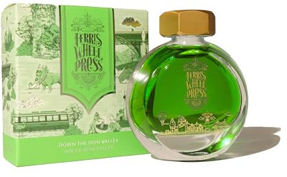 Ferris Wheel Press Fountain Pen Ink, Everyday Ink Collection, Leaf Green with Green Shimmer, 38ml