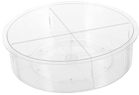 Amosfun Rotating Condiment Jar Storage Box Kitchen Gadget for under Sink Modern Spice Rack Pet