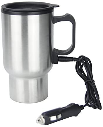 Glomora DC 12V Auto Reise Elektrischer Wasserkocher, Auslaufsicher tragbare Kaffee-Teetasse bis, damit Sie im Winter Immer warm bleiben, zum Erhitzen von Wasser, Kaffee, Milch