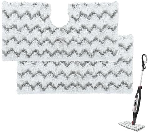 2 Pcs Steam Mop Replacement Pads for Shark S3500 Series, Microfiber Steam Pocket Mop Compatible with Shark Klik n'Flip S3601 S3550 S3801 S3901 S2901 S6001UK S6003 S6005 SE450