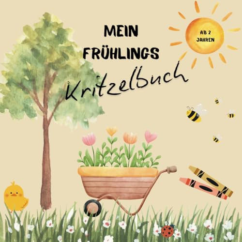 Mein Frühlings Kritzelbuch: Ausmalbuch für die Frühlingszeit