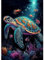 NEWENMO DIY Süße Schildkröte Diamant Painting Bilder,Cartoon Animals Diamond Painting Set Erwachsene,5D Diamant Malerei Erwachsene,Aesthetic für Wanddekorationen,Home Wand Dekor Geschenke,30x40cm