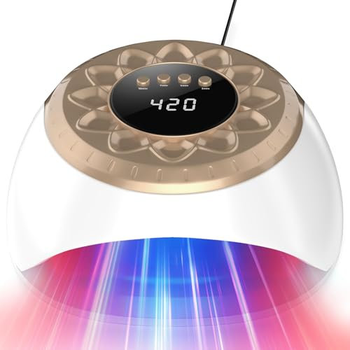 iKeener Nagelpilz Laser Upgrade Behandlungsgerät,Einstellbaren Sitzungen von 3/5/7/10 Minuten,Nagellaser Reinigung Fingernägel&Onychomykose,Nagelpilzentferner mit 15*470nm Blau Licht+42*650nm Rotlicht