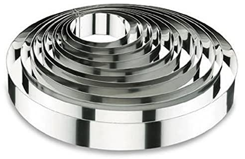 Lacor 68607 Emporte-Pièces Cercle à Tarte Rond 7 x 6 cm Inox 18 / 10