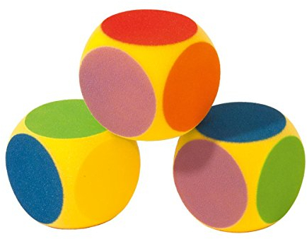 Volley 160 x 160 x 160 mm Foam Dice (Mehrfarbig)