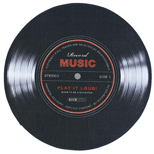 Close Up Record Music Teppich klein Schallplatte