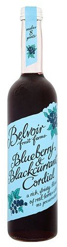 Belvoir - Cordiale al mirtillo/ribes nero, 500 ml, confezione da 10