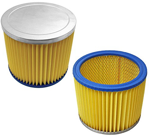 SPARES2GO Filter Cartridges for Argos Proaction Wet & Dry Vacuum Cleaners (Pack of 2 Filters)