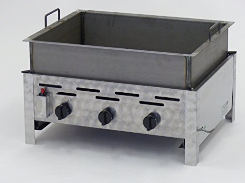 Gasgrill Gastrobräter mit 15cm tiefer Pfanne aus Stahlblech