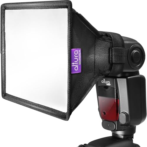 Flash Diffuser Light Softbox 9x7 by Altura Photo (Universal, Collapsible with Storage Pouch) for Canon, Yongnuo and Nikon Speedlight