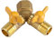 Yosoo 2 Way Double Tap Adapter G1/2 Inch Brass Outside Garden Irrigation Tap Adaptor And Hose Dual Faucet Connector
