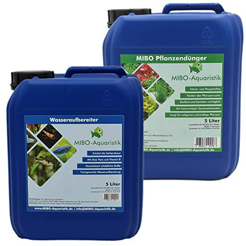 MIBO Wasseraufbereiter und Pflanzendünger 5000ml Sparset Aquariumpflege