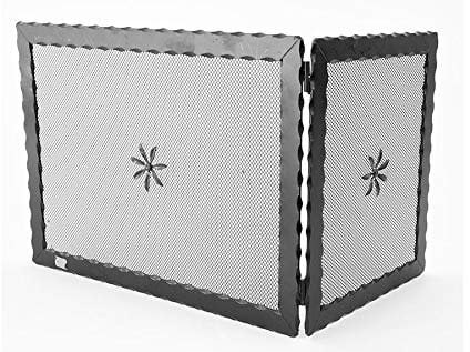 PARASCINTILLE angular de hierro forjado 'ángulo' cm. 50, Sombrerete Chimenea
