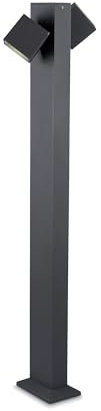 Baliza Ip65 Cubus Bollard Led 22W Blanco Cálido - 3000K On-Off Gris Urbano 1031