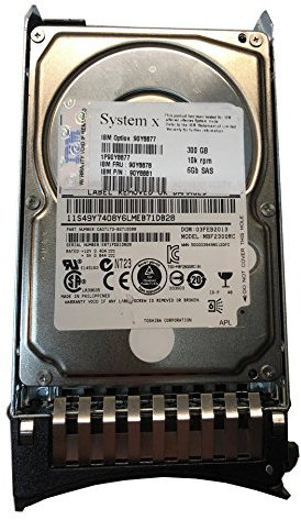 IBM 90Y8877 Slim-HS Festplatte, 300 GB, 2,5 Zoll (6,35 cm), SAS, 10 K, 6 Gb/s, zertifiziert generalüberholt)